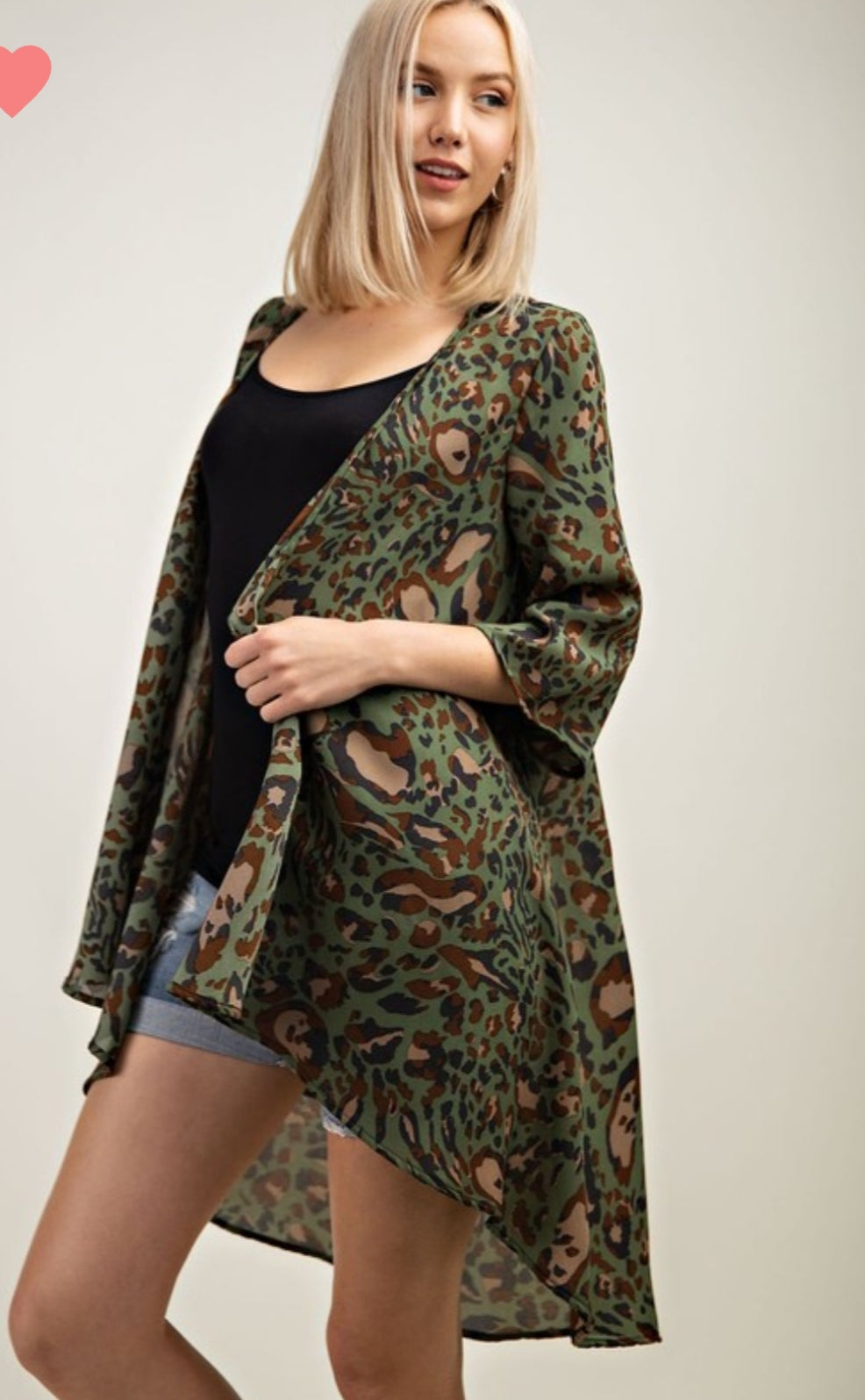 Camo Leopard Kimono