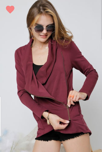 Plum Wrap Jacket