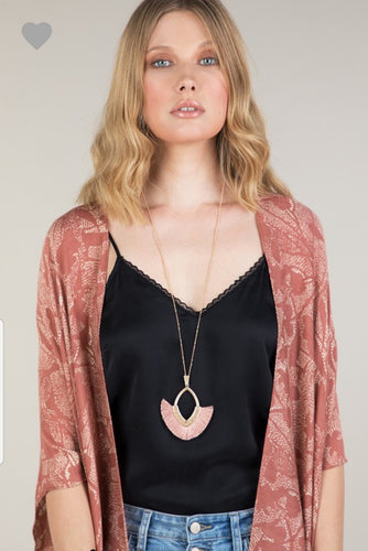 V Shape Tassel Necklace