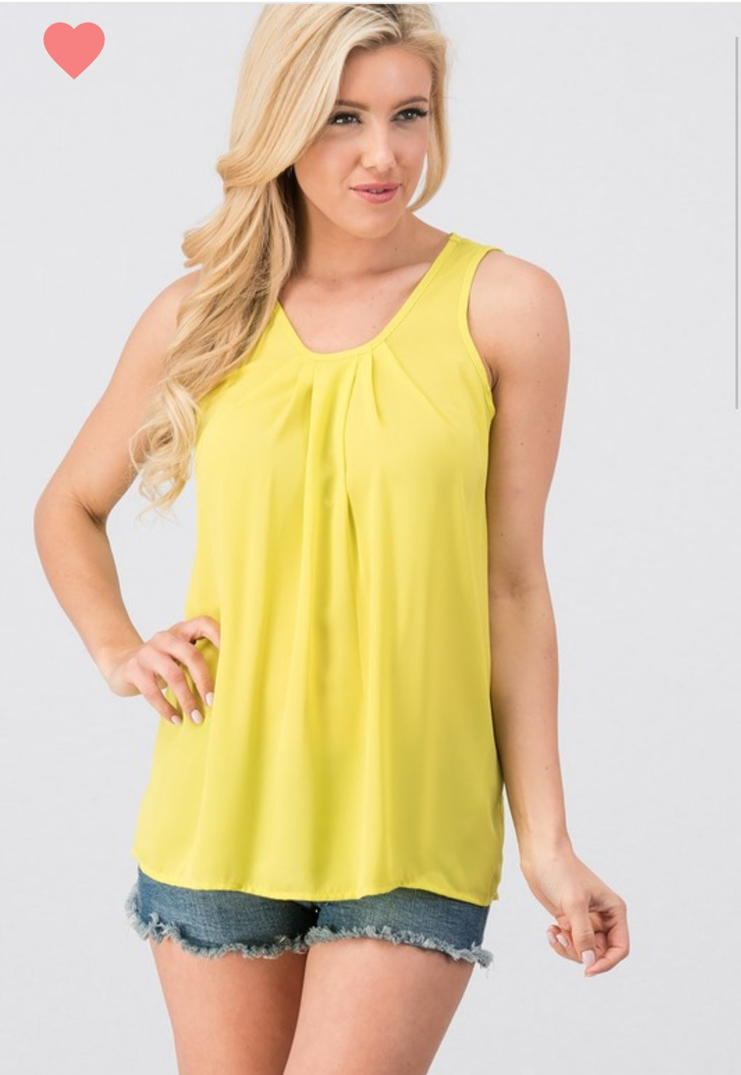 Yellow Flowy Tank