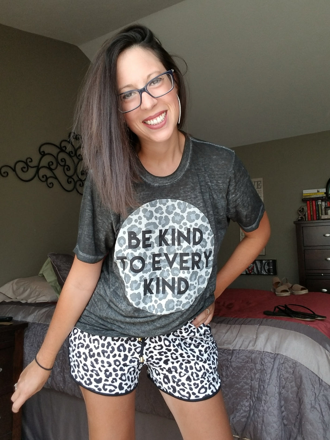 Leopard Stretchy Work Out Shorts