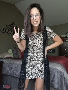 Leopard Print Midi Dress