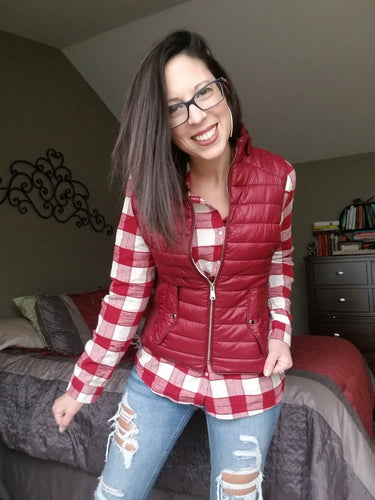 Red & Cream Flannel Shirt