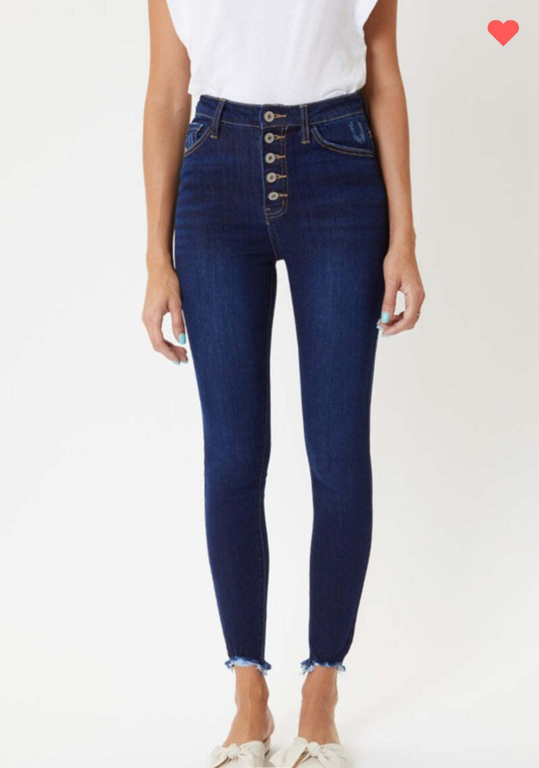 Kan Cans Super High Waisted Dark Wash Jeans