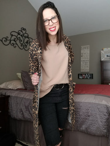 Leopard Long Cardigan