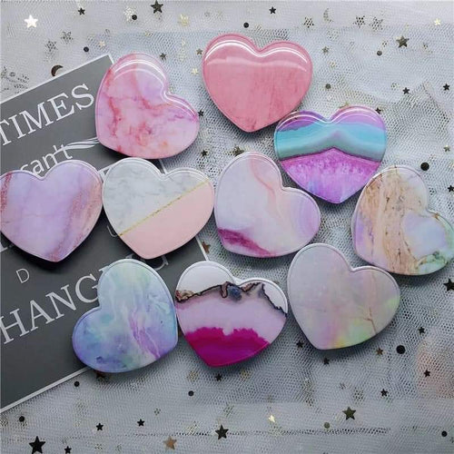 Marble Heart Pop Sockets