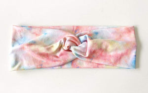 Peach Tie Dye Headbands