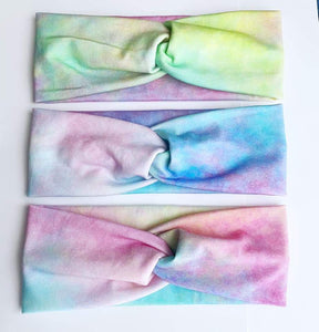 Neon Tie Dye Headbands