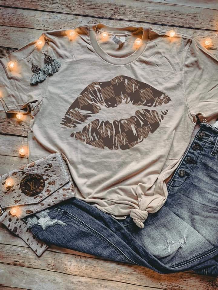 LV Inspired Lips Tee