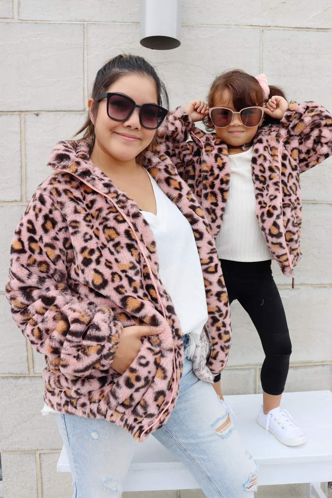 Pink Leopard Mommy & Me Jackets